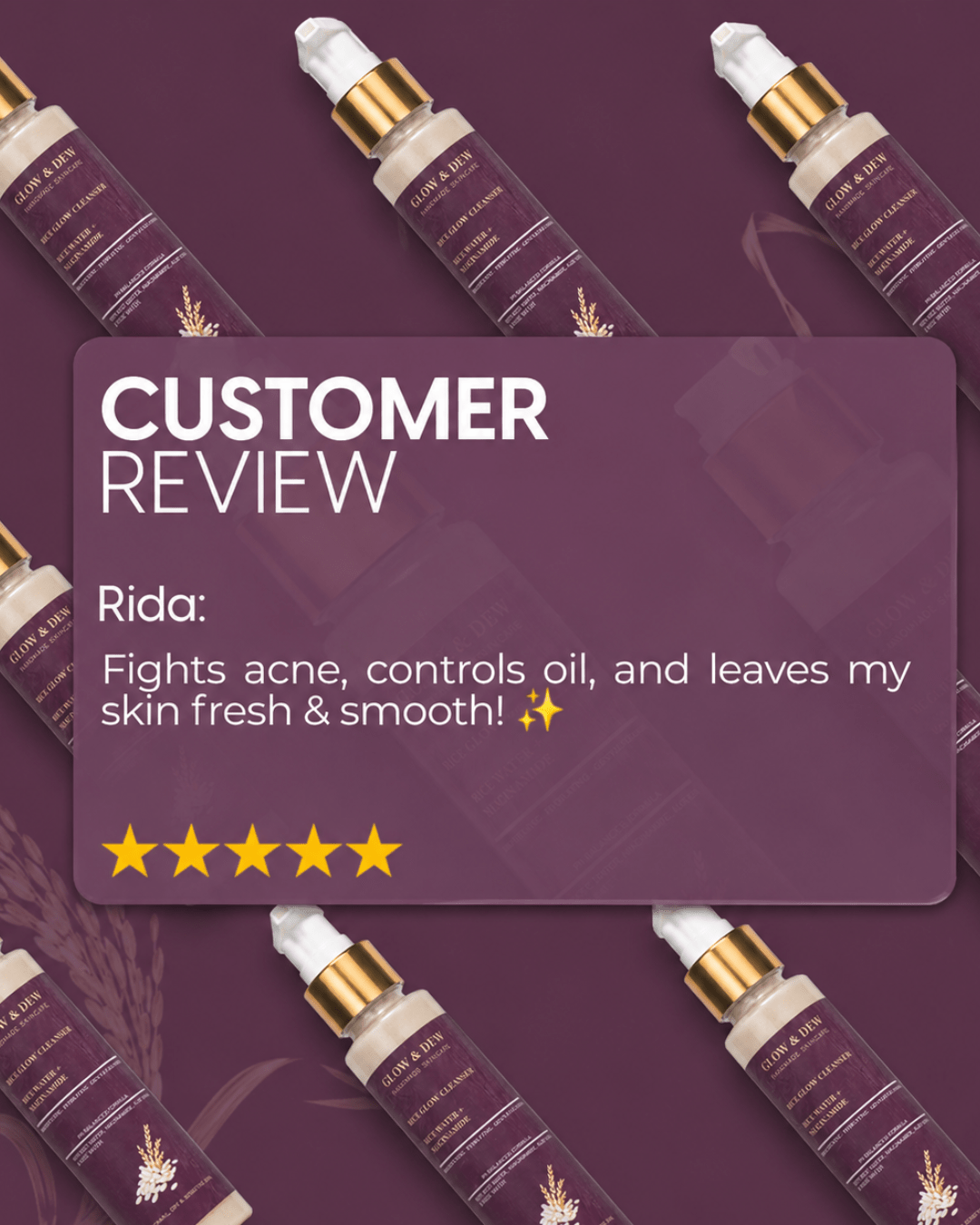 Rice Glow Cleanser Facewash | Glow&Dew - Natural Organic Face Wash | Glow&Dew Pakistan